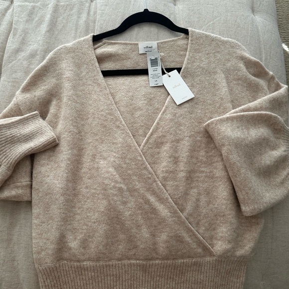Aritzia Wilfred Dear Sweater - Heather Light Oatmeal - Picture 9 of 11